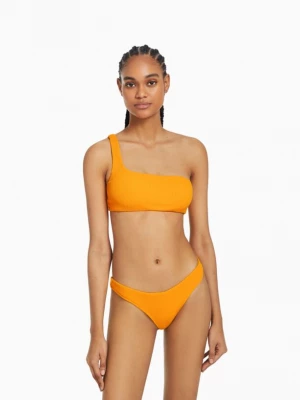 Bershka Asymetryczny Dół Od Bikini Kobieta Pomarańczowy