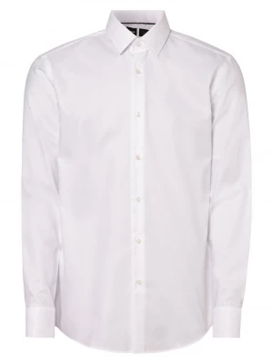 BOSS - Koszula męska – niewymagająca prasowania – P-HANK-s-kent-C1-222, biały
