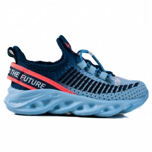 Buty sportowe dziecięce Vico materiałowe dwukolorowe niebieskie