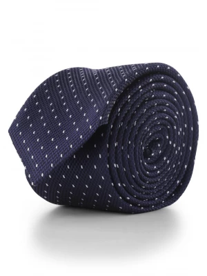 HUGO - Krawat jedwabny męski, niebieski
