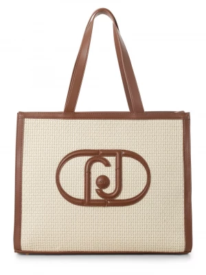Liu Jo Collection - Damska torba shopper – Lucente, beżowy|brązowy