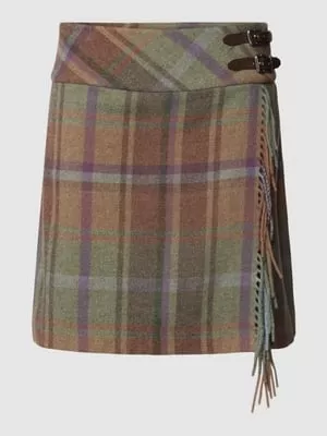Spódnica mini ze wzorem w kratę model ‘NARJISS’ Lauren Ralph Lauren