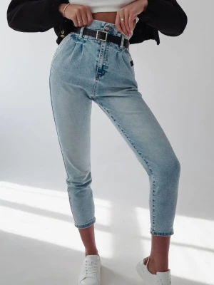 Spodnie jeansowe damskie OLAVOGA LERTA niebieski