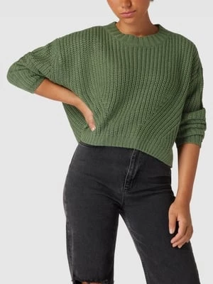 Sweter z dzianiny o kroju oversized ze stójką Urban Classics